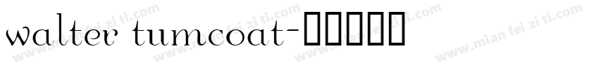 walter tumcoat字体转换